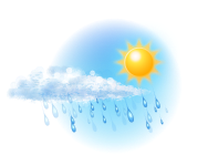 Переменная облачность,
дождь