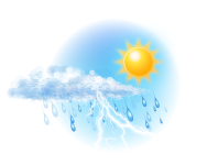 Переменная облачность,
дождь, возможны грозы