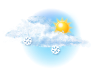 Хмарно з проясненнями,
невеликий сніг