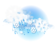 Сплошная облачность,
мокрый снег