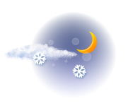 Небольшая облачность,
возможен снег