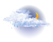 Облачно с прояснениями,
мелкий дождь