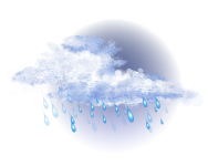 Суцільна хмарність,
дощ